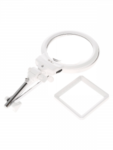 Лупа настольная с подсветкой на гибкой ноге Орбита INL53